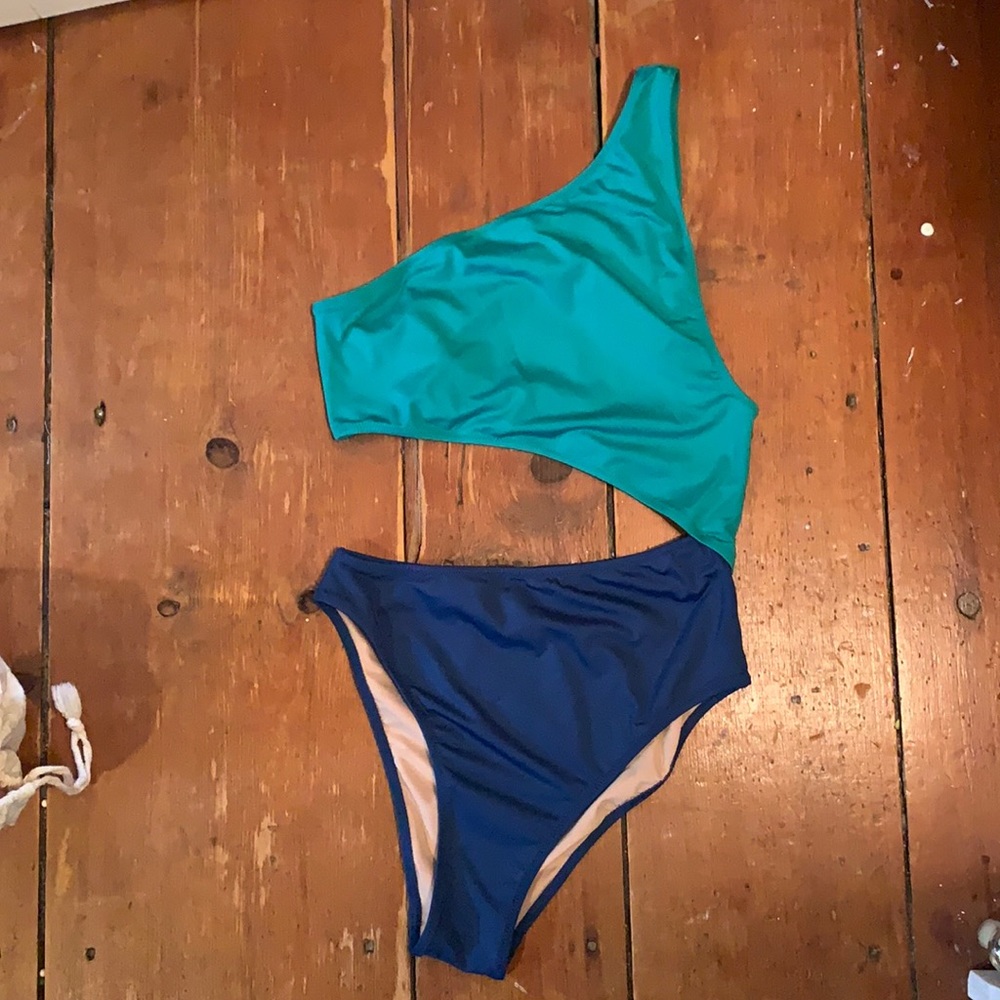 JCrew one shoulder bathing suit